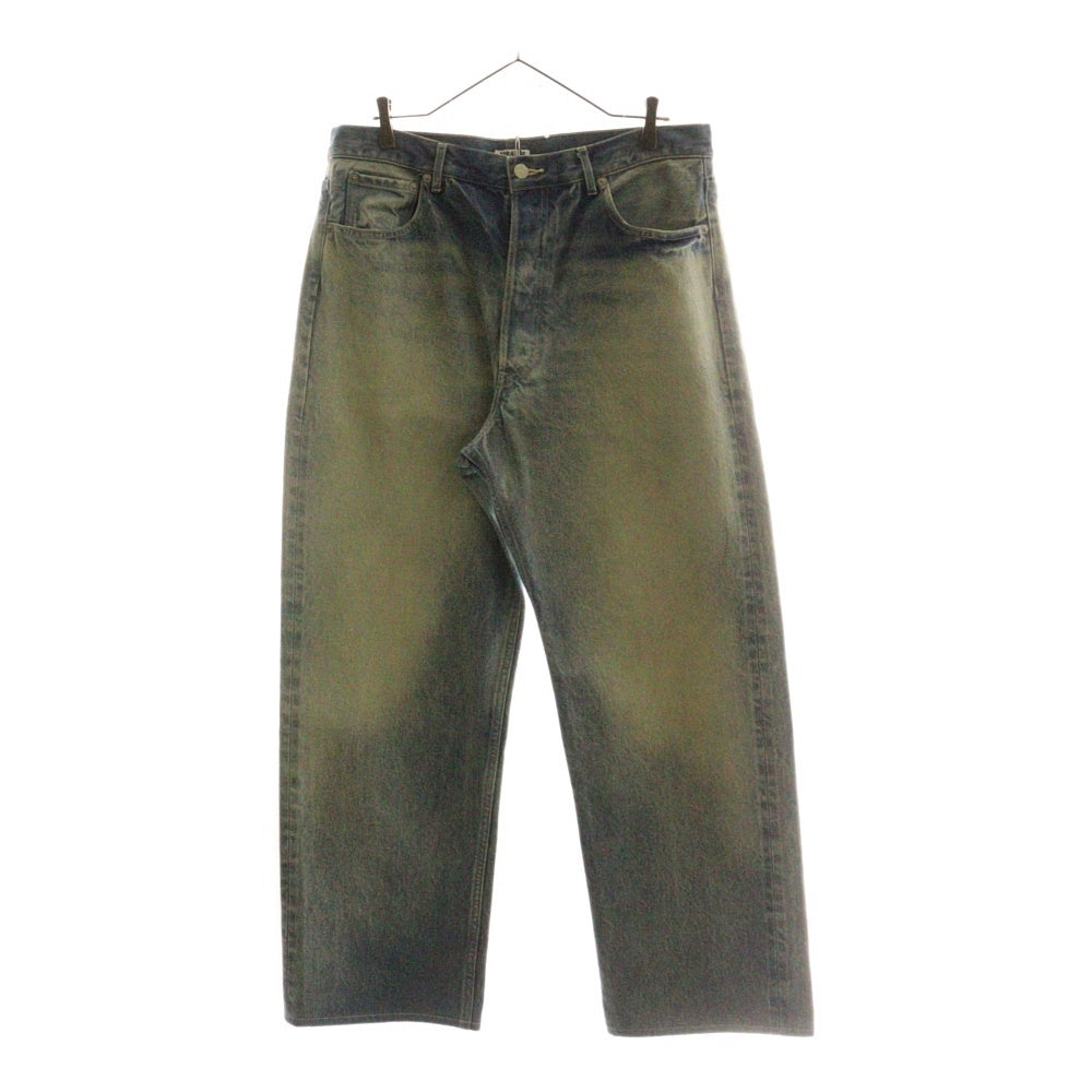 AURALEE HEAVY DENIM WIDE PANTS 4 サイズ Namu Shop - Auralee Selvedge Faded Heavy Denim Pants - Faded Indigo