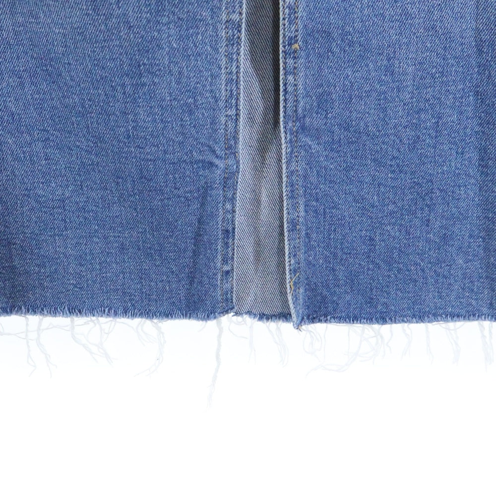 Calvin Klein Jeans(カルバンクラインジーンズ) カウレザーパッチ デニムロングスカート レディース インディゴ J221043