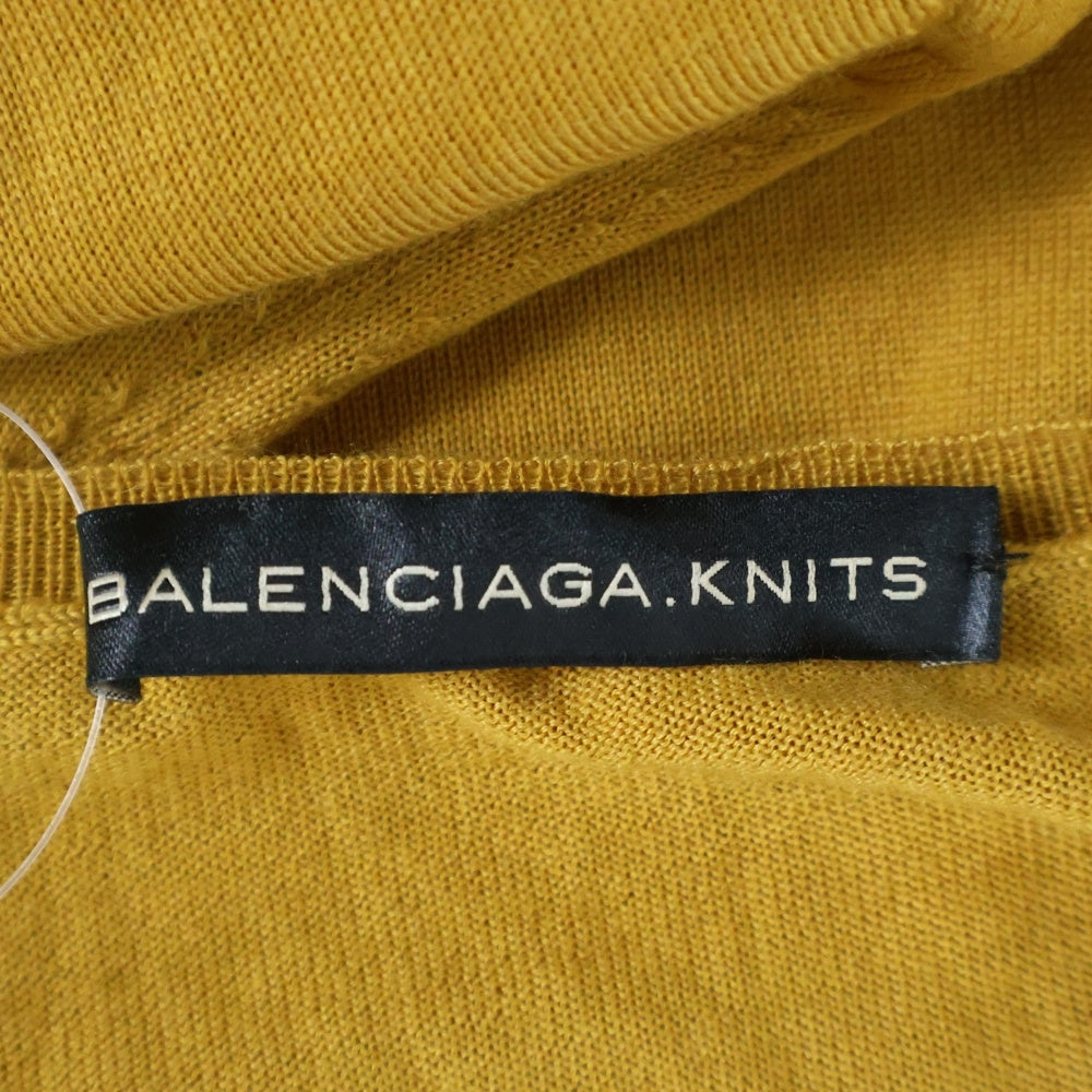 BALENCIAGA(バレンシアガ) ハーフスリーブ Vネックニットセーター レディース イエロー 236334 T4021