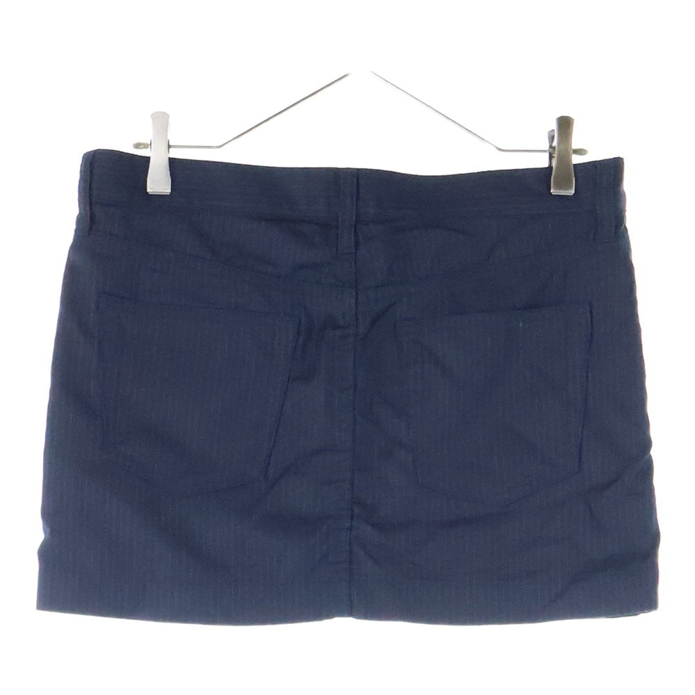 JUNYA WATANABE COMME des GARCONS(ジュンヤワタナベ コムデギャルソン) 05AW ストライプ柄 ミニスカート レディース ネイビー UP-S004 AD2005
