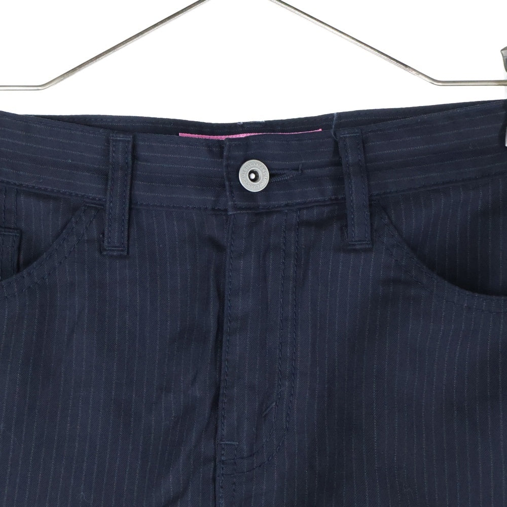JUNYA WATANABE COMME des GARCONS(ジュンヤワタナベ コムデギャルソン) 05AW ストライプ柄 ミニスカート レディース ネイビー UP-S004 AD2005