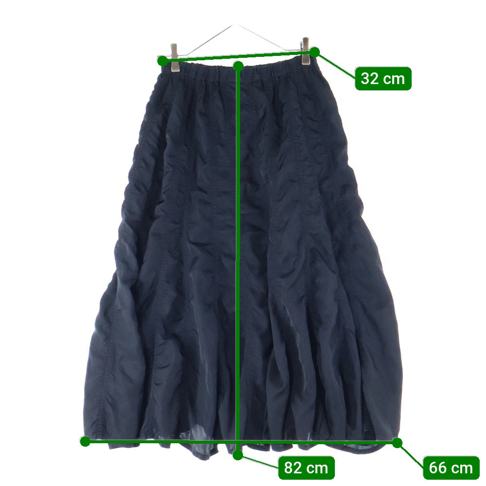 tricot COMME des GARCONS(トリコ コム デ ギャルソン) 05SS ピンクパンサー期 フレアロングスカート レディース ブラック TO-S044 AD2004
