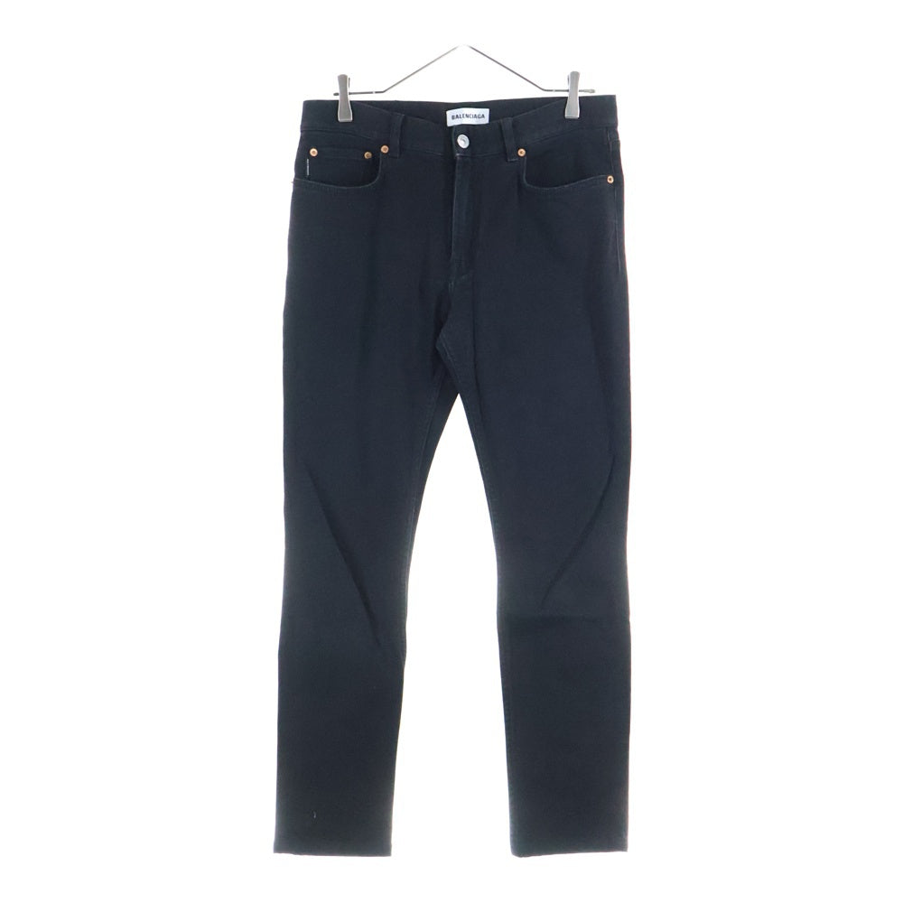 BALENCIAGA(バレンシアガ) バックロゴパッチ スキニーデニムパンツ ジーンズ ブラック 565761 TDW16