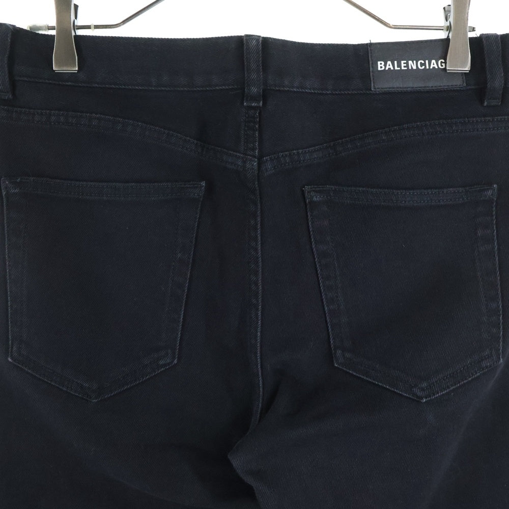 BALENCIAGA(バレンシアガ) バックロゴパッチ スキニーデニムパンツ ジーンズ ブラック 565761 TDW16