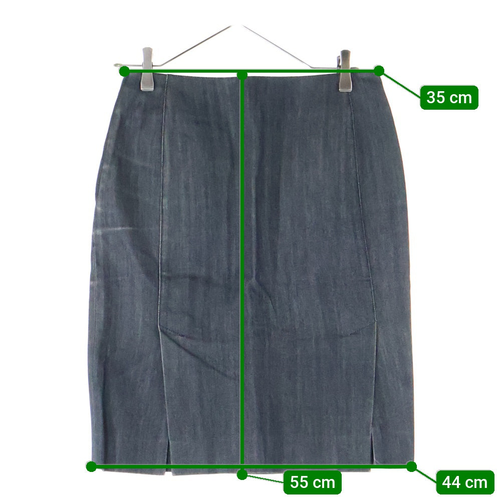 BALENCIAGA(バレンシアガ) サイドスリット デニムスカート レディース ブラック