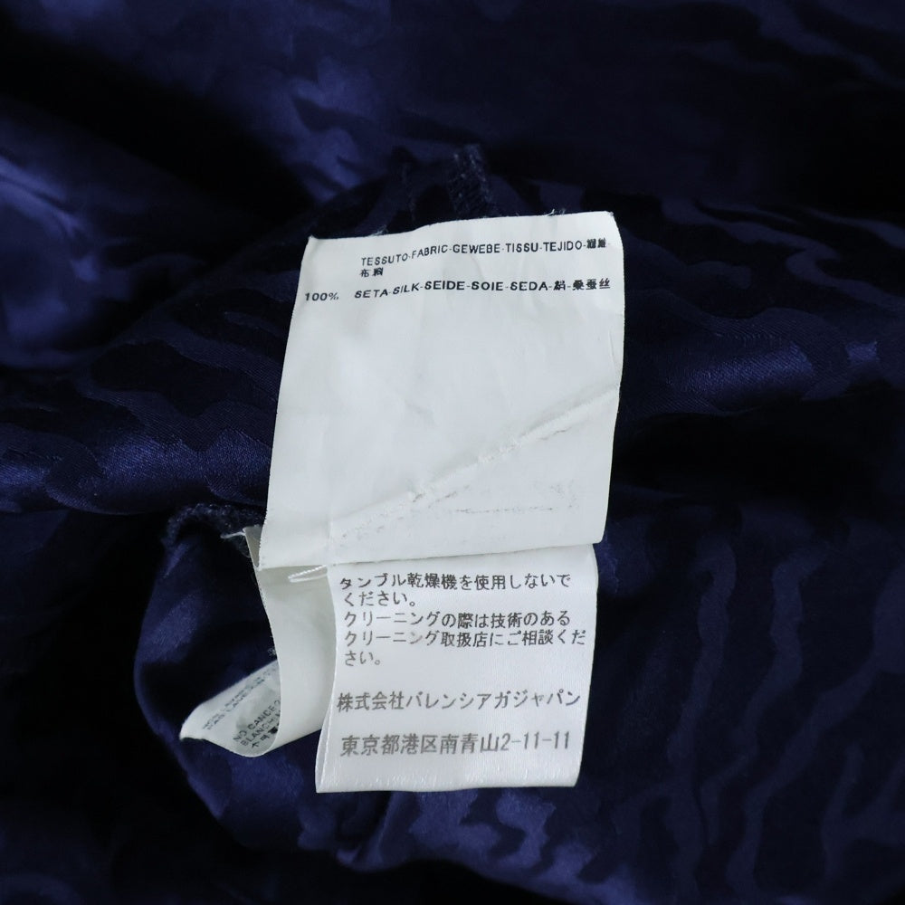 BALENCIAGA(バレンシアガ) 総柄 ショートスリーブワンピース ドレス レディース ネイビー 231707 TS287