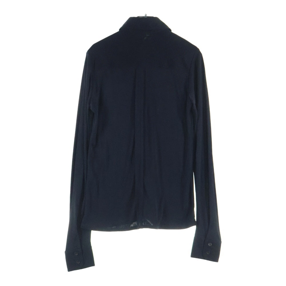 BALENCIAGA(バレンシアガ) 2ポケット ロングスリーブ シルク長袖シャツ ブラック 233426 TS956