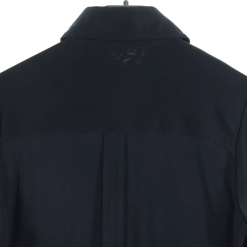 BALENCIAGA(バレンシアガ) 2ポケット ロングスリーブ シルク長袖シャツ ブラック 233426 TS956