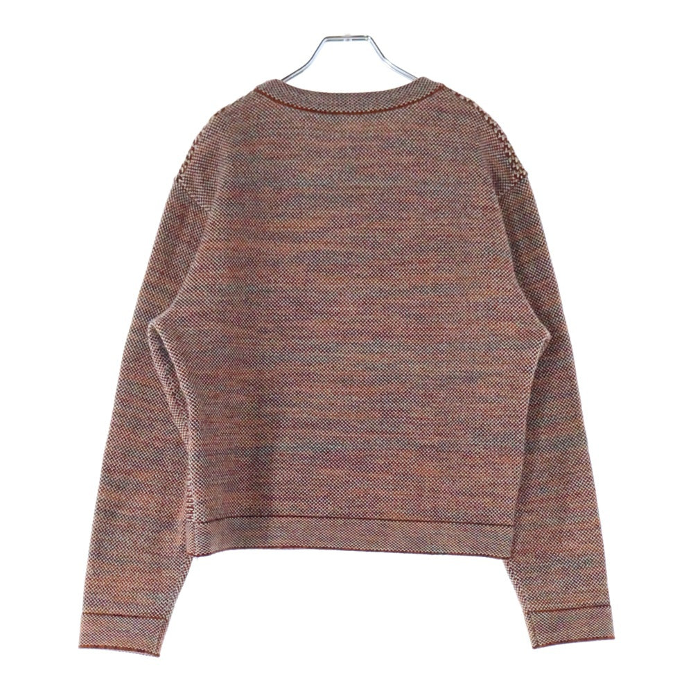 BALENCIAGA(バレンシアガ) ウール混 クルーネックニットセーター オレンジ/レッド 329067 T1251
