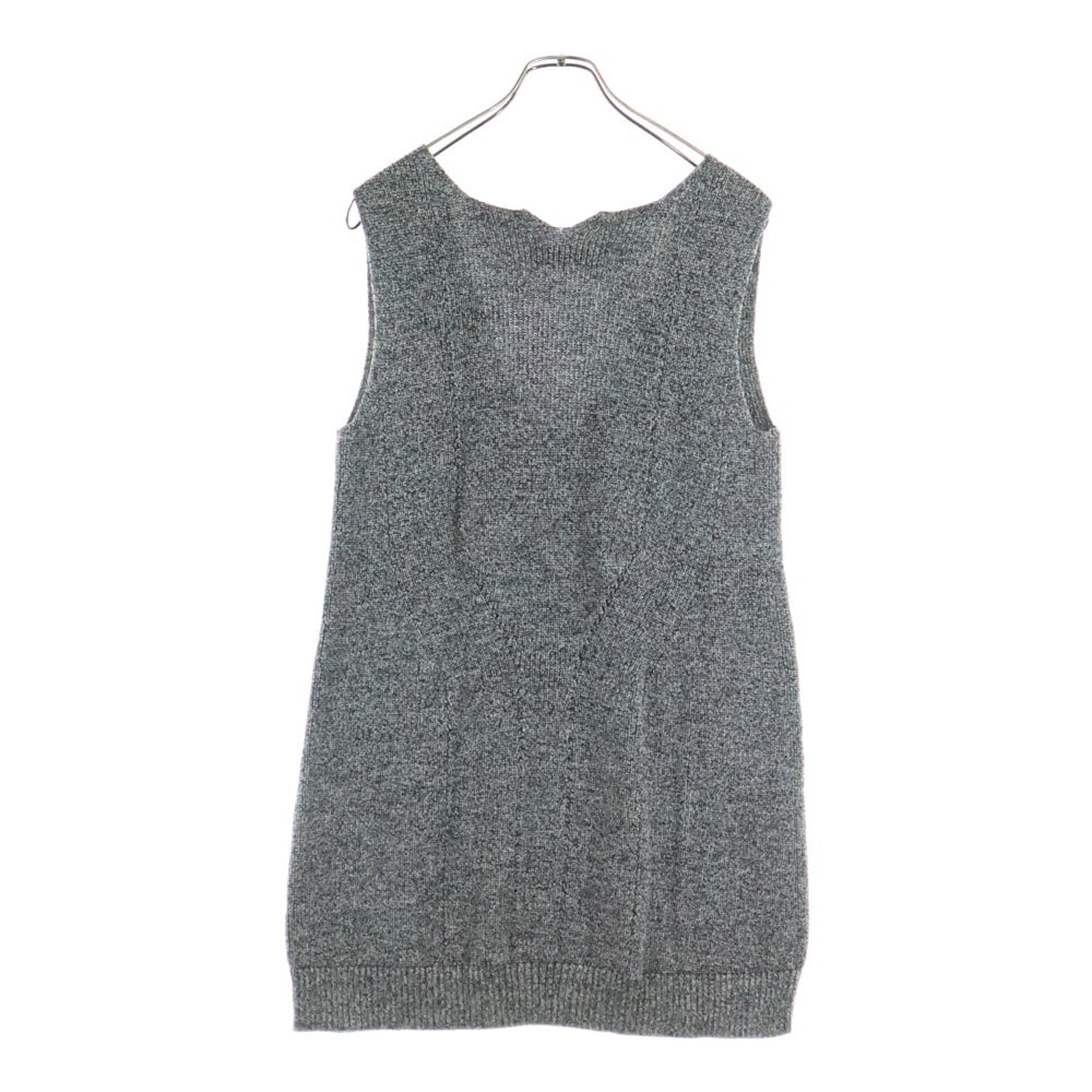 UNDERCOVER(アンダーカバー) 07AW ニットとハイテク期 ノースリーブ ニットワンピース ドレス レディース グレー 7A67-0P5