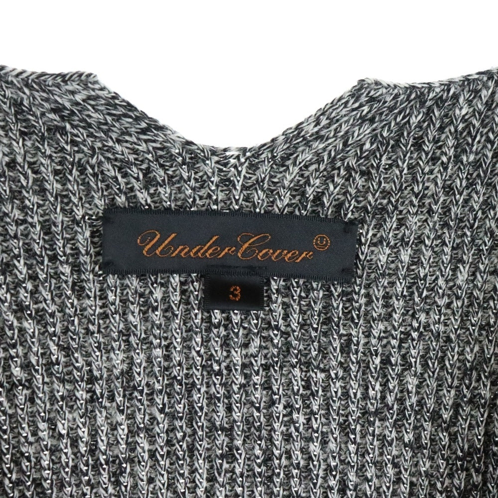 UNDERCOVER(アンダーカバー) 07AW ニットとハイテク期 ノースリーブ ニットワンピース ドレス レディース グレー 7A67-0P5