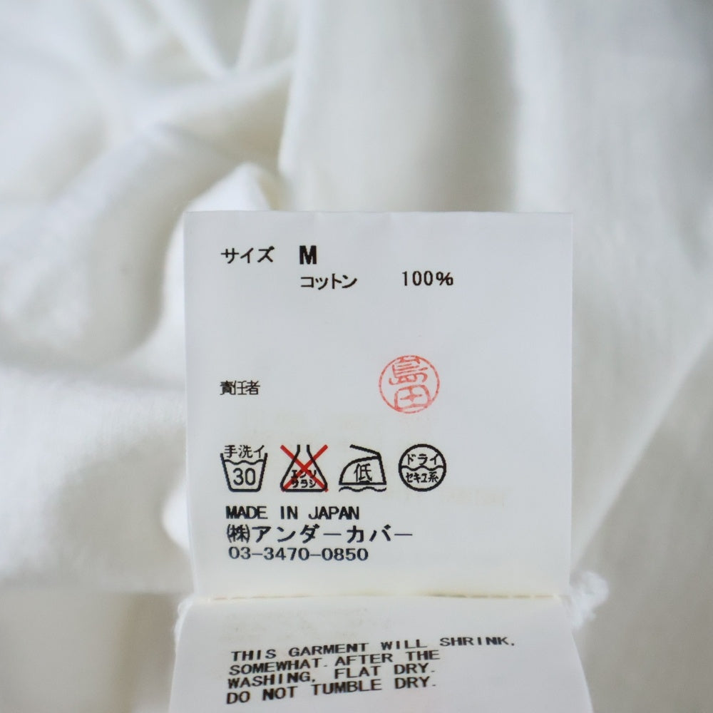 UNDERCOVER(アンダーカバー) ×HELLO KITTY ハロー キティ フロントプリント クルーネック半袖Tシャツ カットソー ホワイト