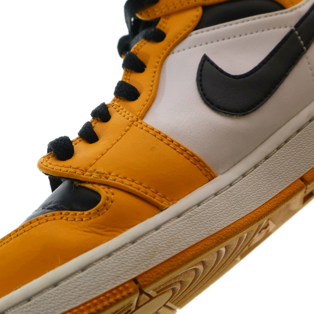 NIKE(ナイキ) AIR JORDAN 1 MID TAXI エアジョーダン 1 タクシー ミッドカットスニーカー イエロー/ホワイト US9/27cm 554724-701