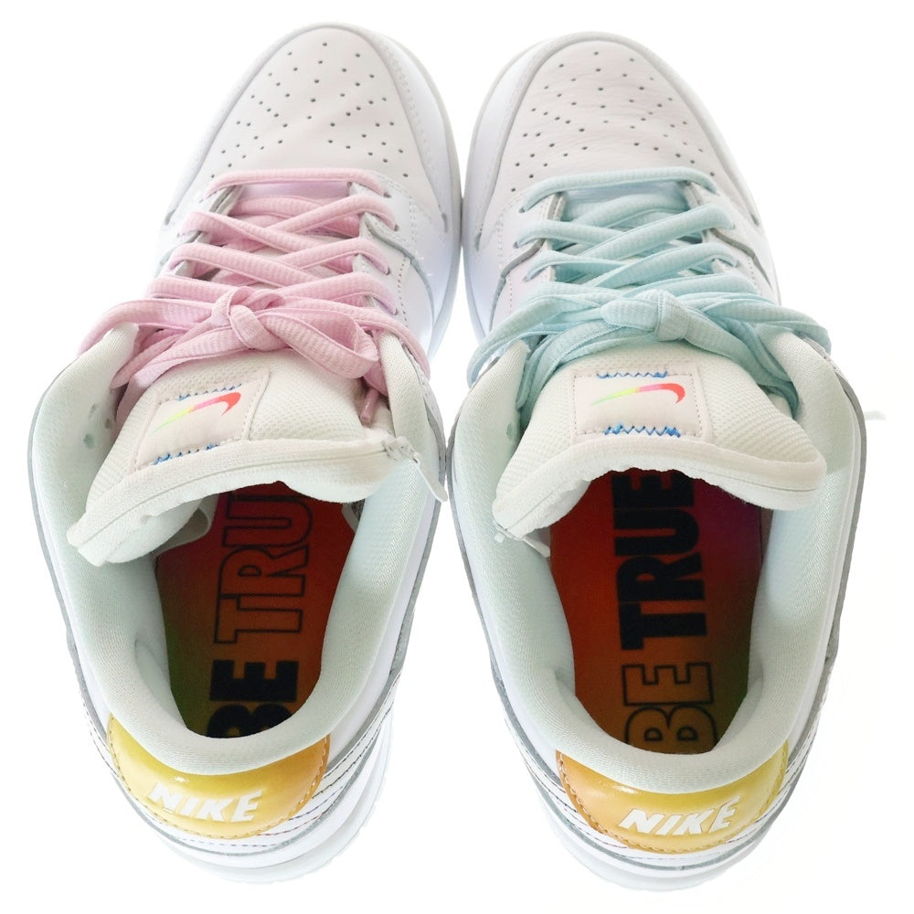NIKE SB(ナイキエスビー) DUNK LOW Be True ダンク ローカットスニーカー ビー トゥルー ホワイト US9/27cm DR4876-100