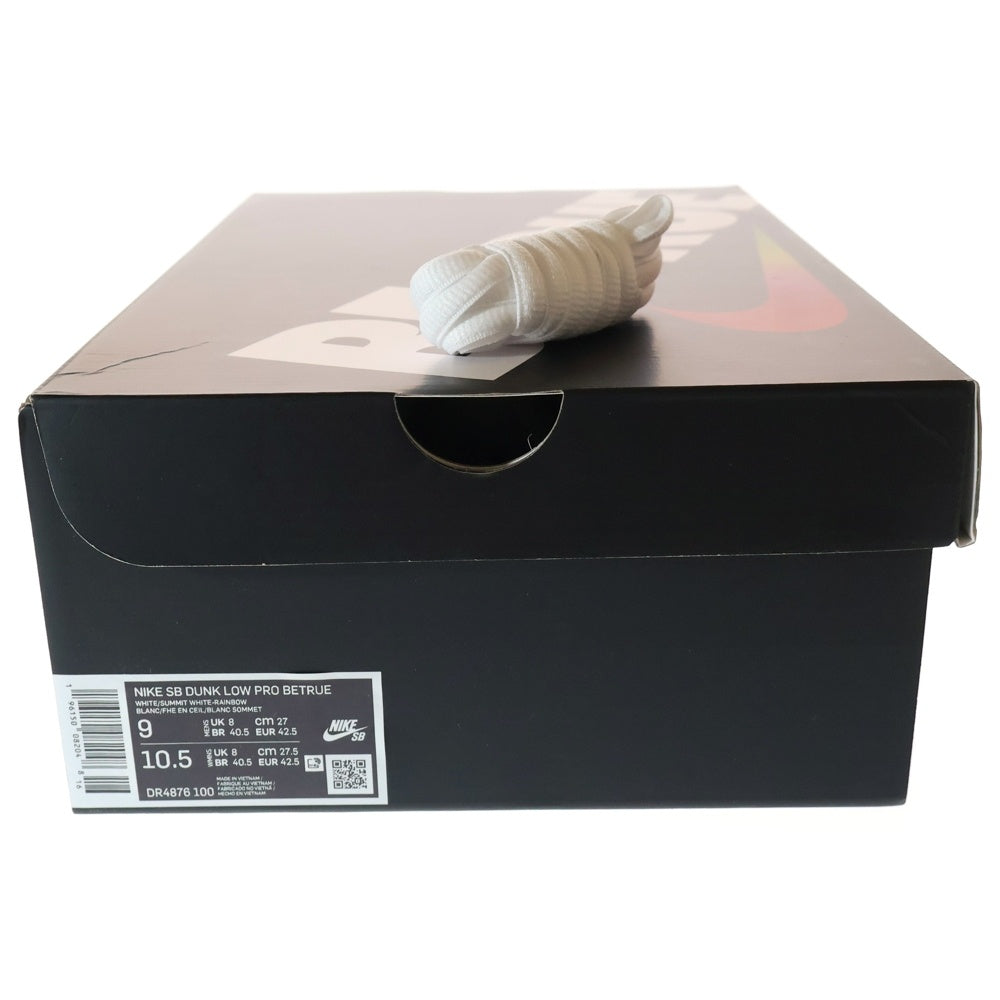 NIKE SB(ナイキエスビー) DUNK LOW Be True ダンク ローカットスニーカー ビー トゥルー ホワイト US9/27cm DR4876-100
