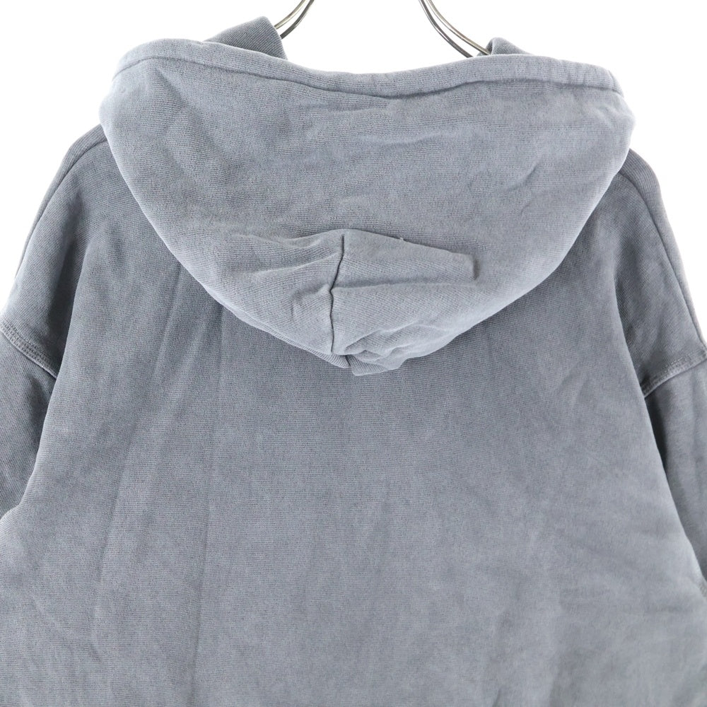 STUSSY(ステューシー) PIG DYED HOOD ライオンロゴプリント ピグメントダイ スウェット プルオーバーパーカー ダークグレー R4000PIG23