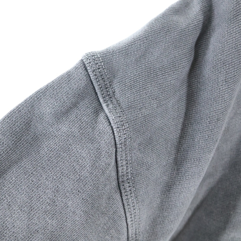 STUSSY(ステューシー) PIG DYED HOOD ライオンロゴプリント ピグメントダイ スウェット プルオーバーパーカー ダークグレー R4000PIG23