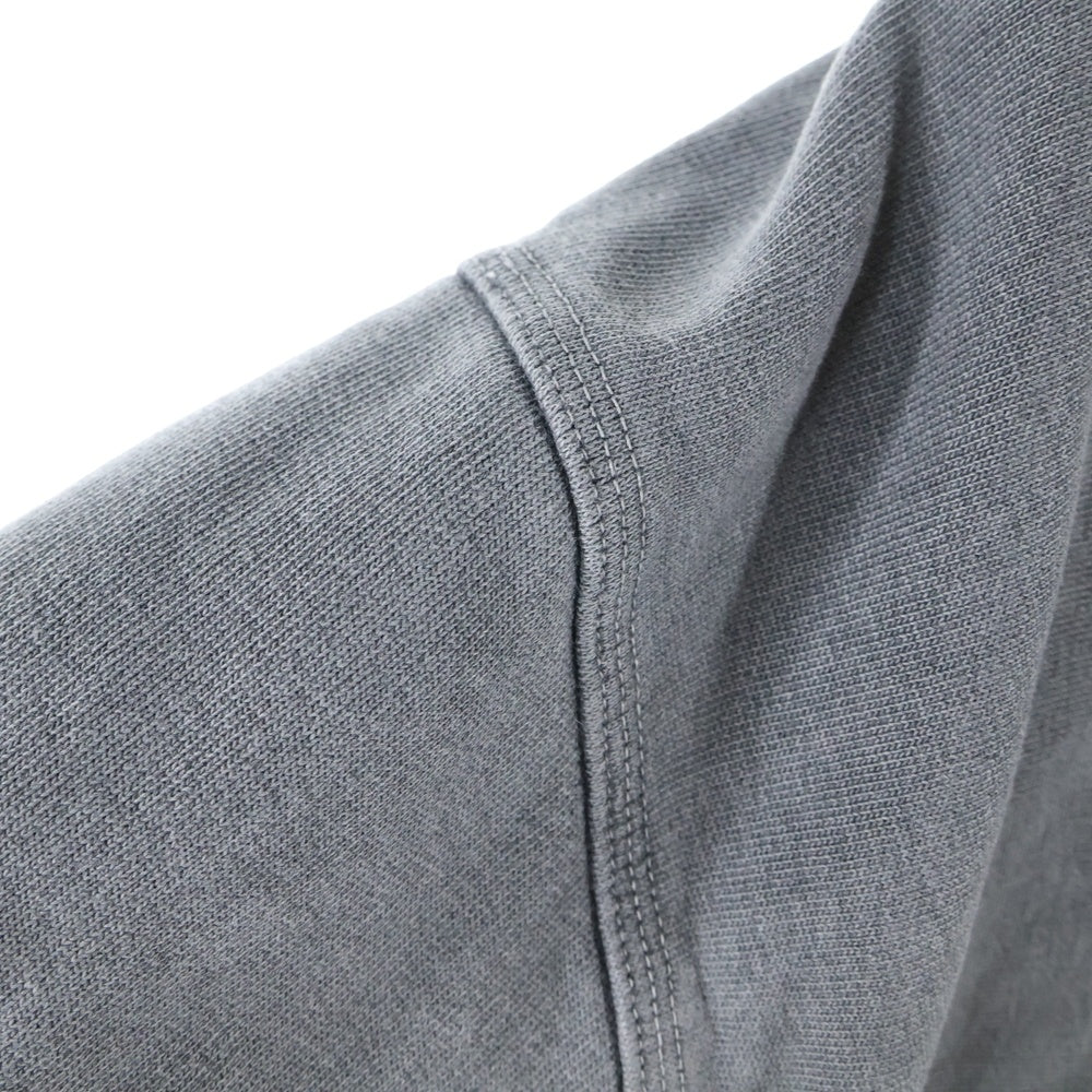 STUSSY(ステューシー) 8BALL PIG DYED HOOD エイトボールロゴプリント ピグメントダイ スウェット プルオーバーパーカー ダークグレー 1925022T
