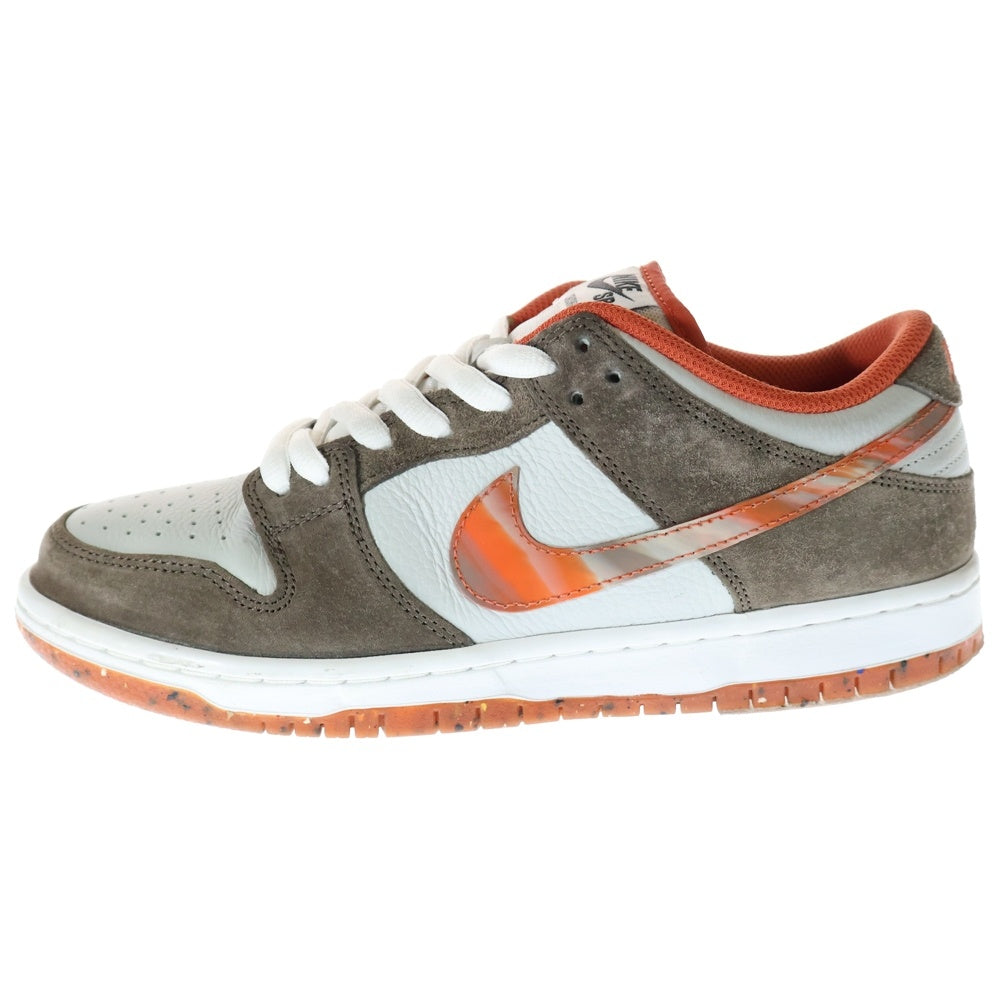 NIKE SB(ナイキエスビー) ×CRUSHED SKATE SHOP DUNK LOW QS クラッシュドスケートショップ ダンク ローカットスニーカー ブラウン/グレー US8/26cm DH7782-001