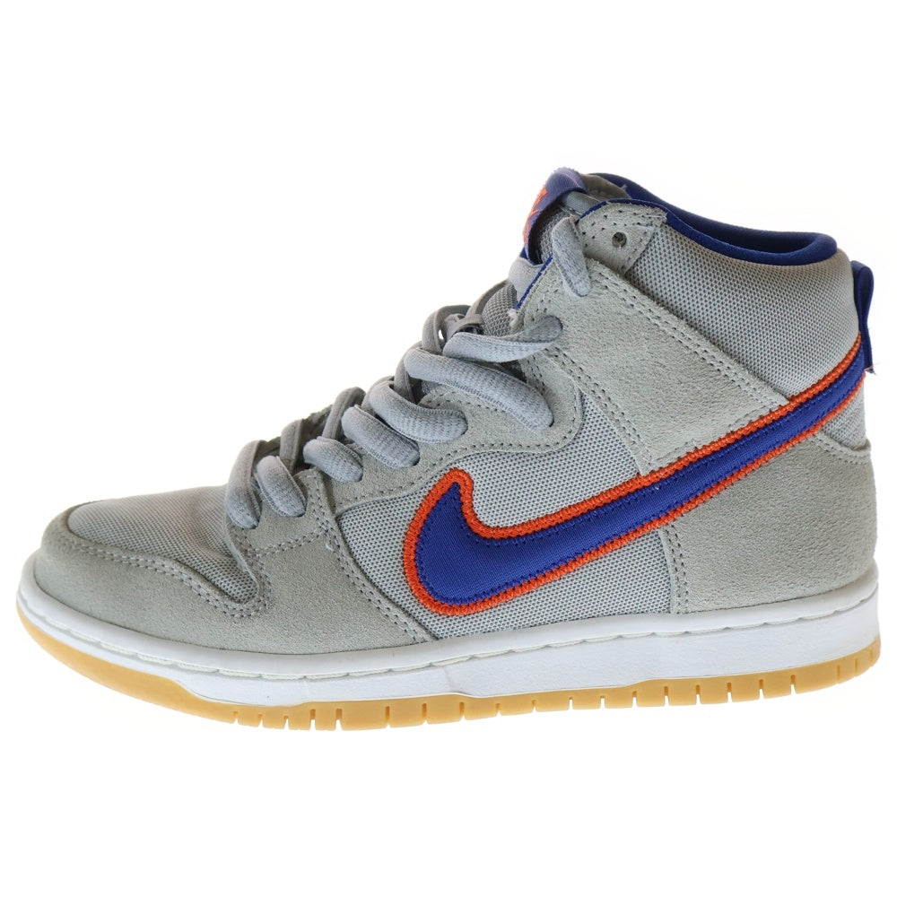 NIKE SB(ナイキエスビー) DUNK HIGH PREMIUM QS METS ダンク プレミアム ニューヨークメッツ ハイカットスニーカー グレー US4/23cm DH7155-001