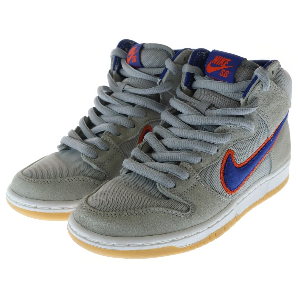 NIKE SB(ナイキエスビー) DUNK HIGH PREMIUM QS METS ダンク プレミアム ニューヨークメッツ ハイカットスニーカー グレー US4/23cm DH7155-001