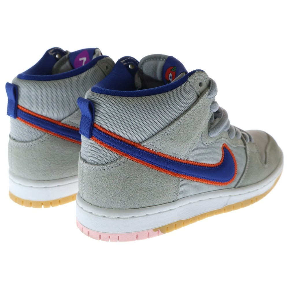 NIKE SB(ナイキエスビー) DUNK HIGH PREMIUM QS METS ダンク プレミアム ニューヨークメッツ ハイカットスニーカー グレー US4/23cm DH7155-001