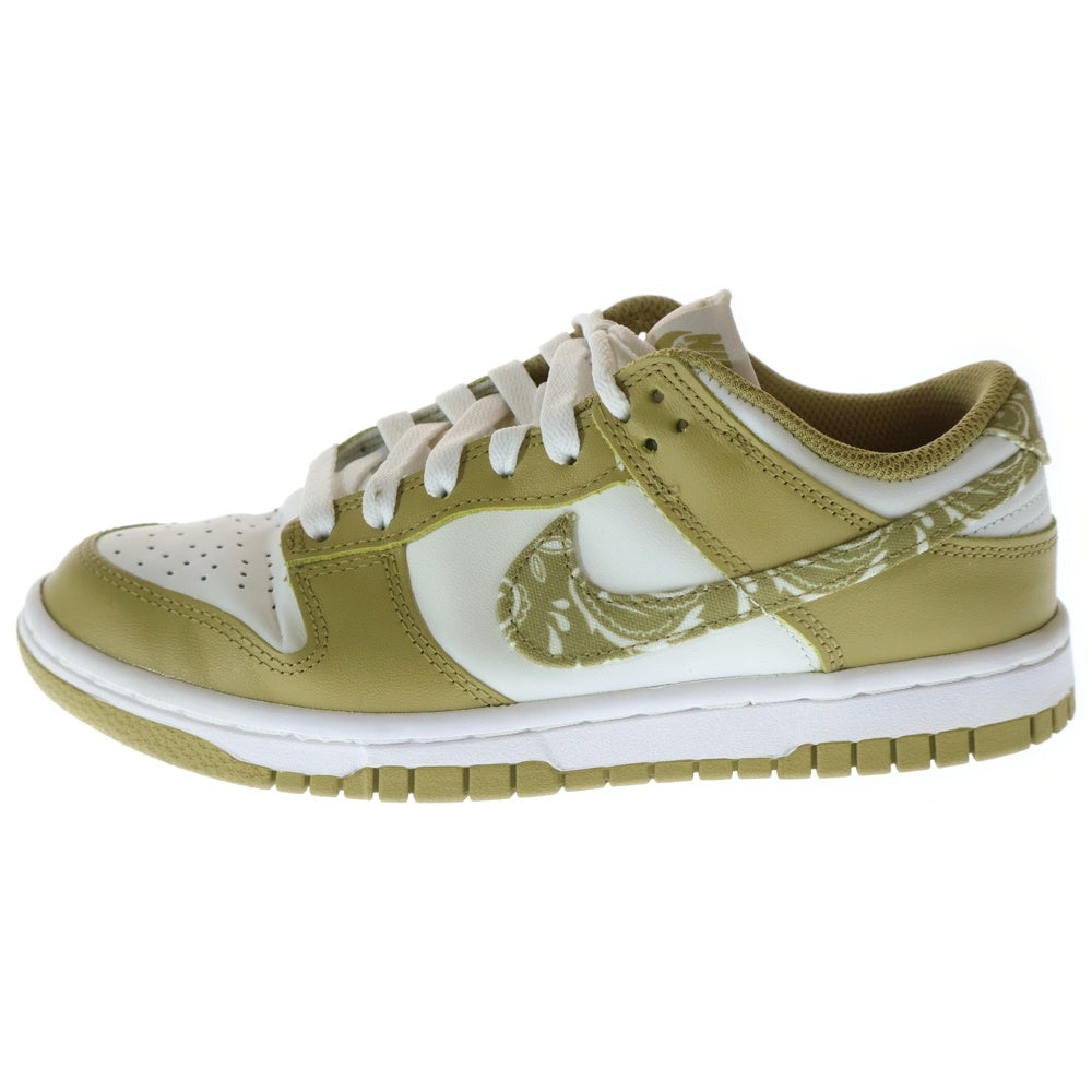 NIKE(ナイキ) WMNS DUNK LOW ESS BARLEY PAISELY ウィメンズ ダンク バーリーペイズリー ローカットスニーカー ホワイト/イエロー レディース US6/23cm DH4401-104
