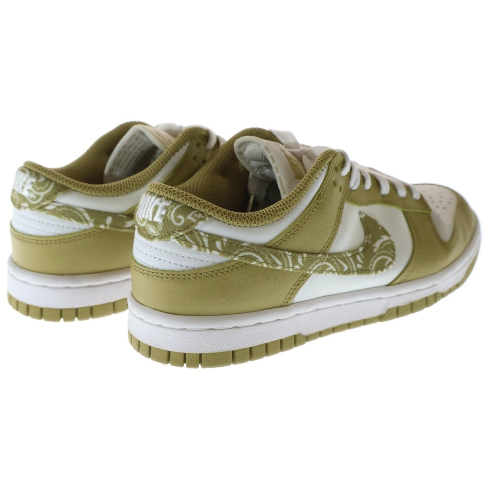 NIKE(ナイキ) WMNS DUNK LOW ESS BARLEY PAISELY ウィメンズ ダンク バーリーペイズリー ローカットスニーカー ホワイト/イエロー レディース US6/23cm DH4401-104