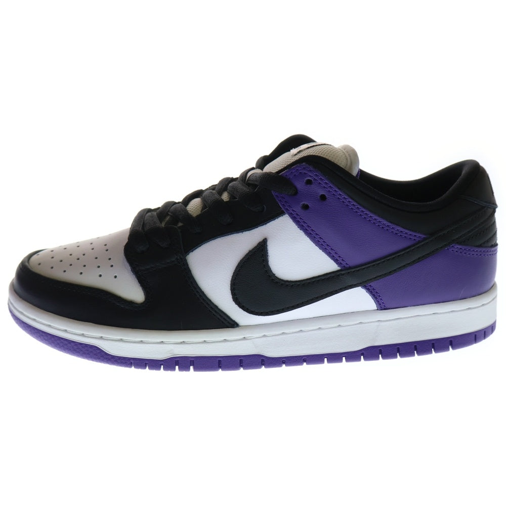 NIKE SB(ナイキエスビー) DUNK LOW PRO COURT PURPLE ダンク プロ コートパープル ローカットスニーカー ホワイト US8/26cm BQ6817-500