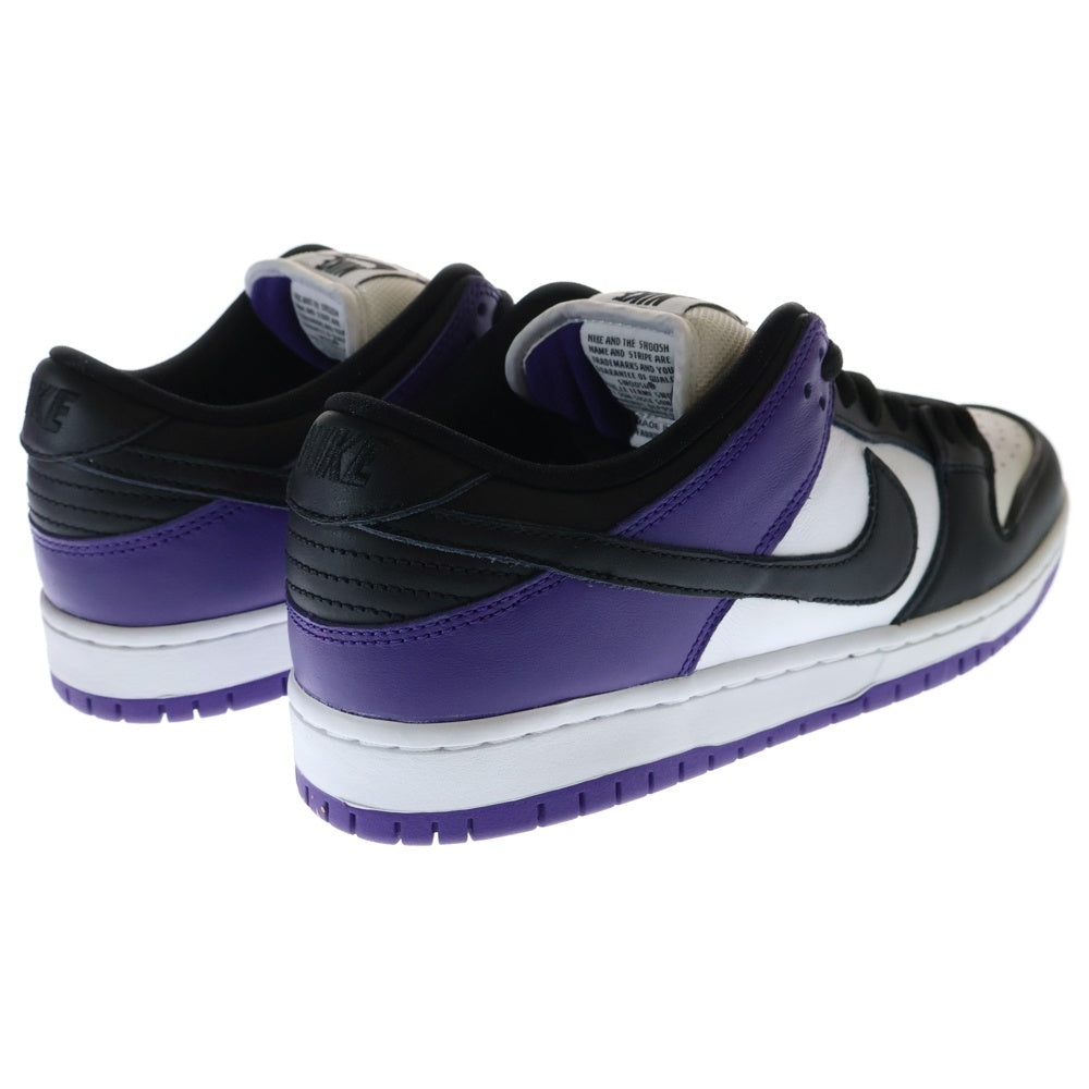 NIKE SB(ナイキエスビー) DUNK LOW PRO COURT PURPLE ダンク プロ コートパープル ローカットスニーカー ホワイト US8/26cm BQ6817-500