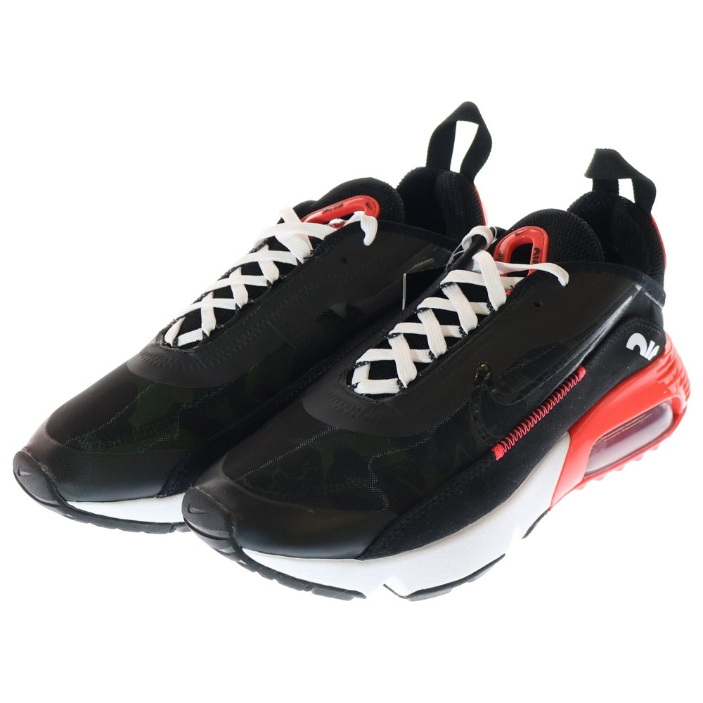 NIKE(ナイキ) ×ATMOS AIR MAX 2090 SP DUCK CAMO アトモス エアマックス2090 ダックカモ ローカットスニーカー ブラック/レッド US8/26cm CU9174-600