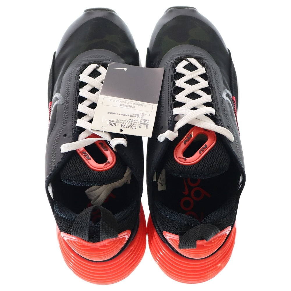 NIKE(ナイキ) ×ATMOS AIR MAX 2090 SP DUCK CAMO アトモス エアマックス2090 ダックカモ ローカットスニーカー ブラック/レッド US8/26cm CU9174-600