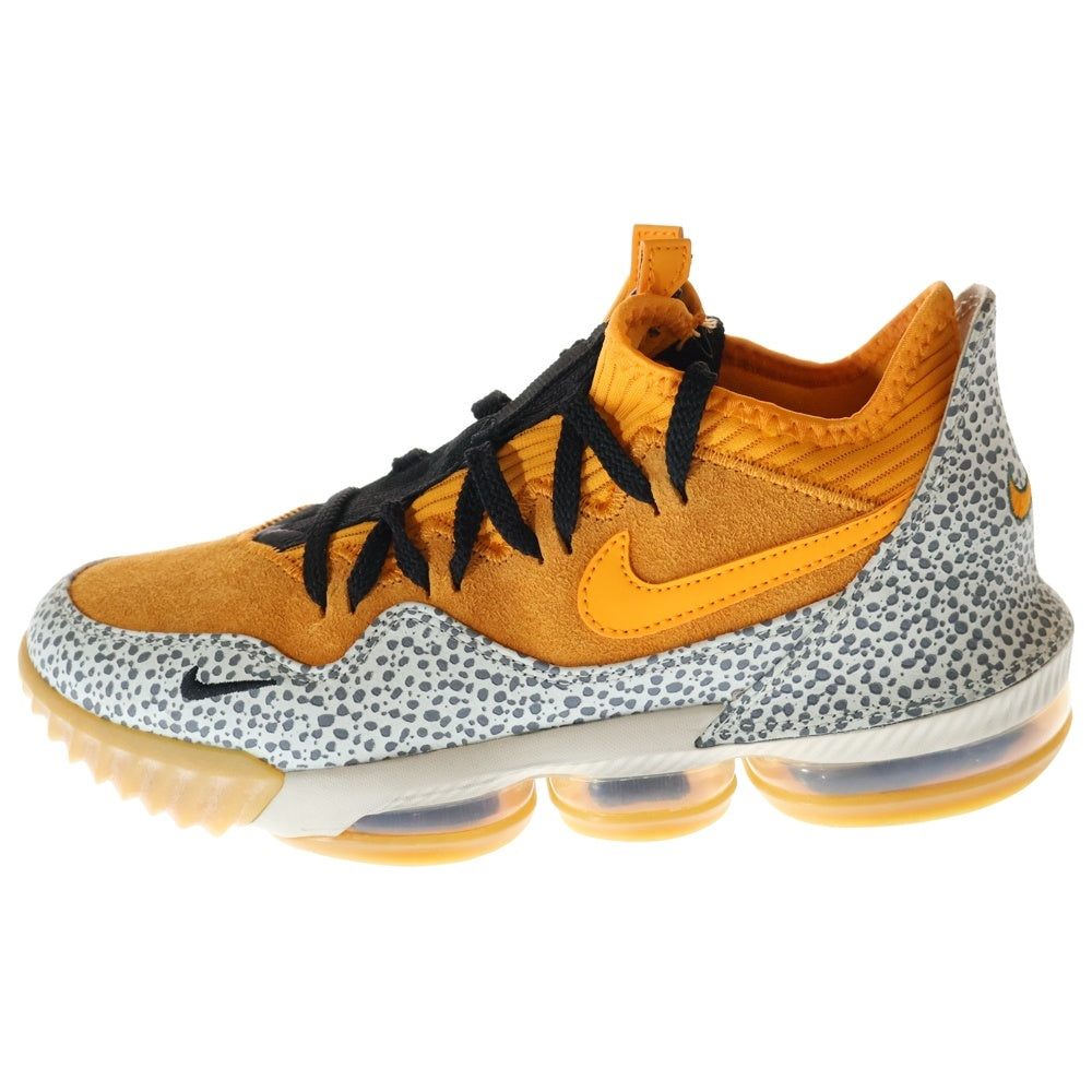 NIKE(ナイキ) ×ATMOS LEBRON 16 LOW SAFARI アトモス レブロン16 サファリ ローカットスニーカー オレンジ US8/26cm CD9471-800