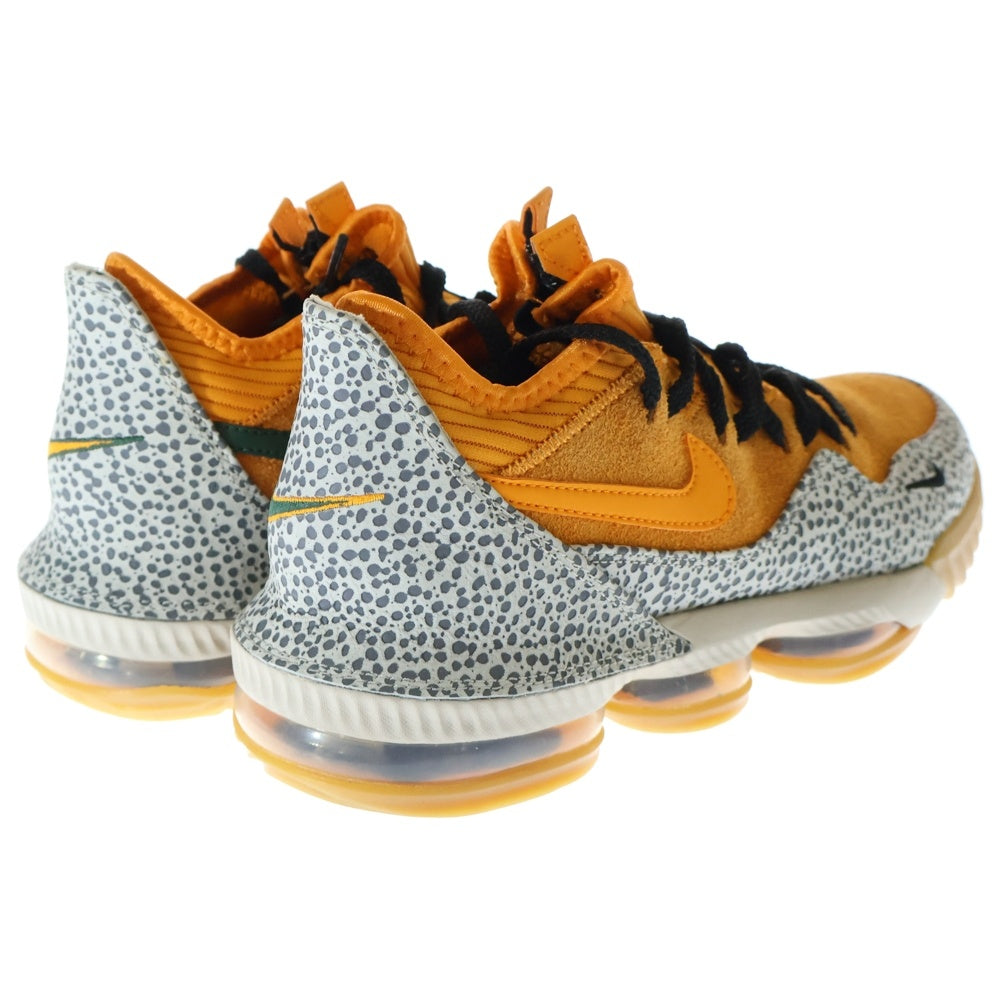 NIKE(ナイキ) ×ATMOS LEBRON 16 LOW SAFARI アトモス レブロン16 サファリ ローカットスニーカー オレンジ US8/26cm CD9471-800