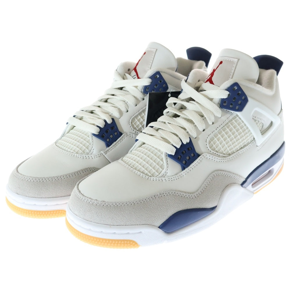 NIKE SB(ナイキエスビー) AIR JORDAN 4 RETRO SP エアジョーダン 4 レトロ ハイカットスニーカー ホワイト/ネイビー US8/26cm DR5415-100