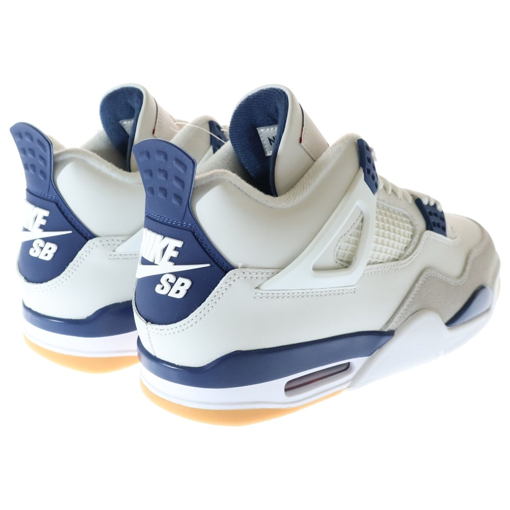 NIKE SB(ナイキエスビー) AIR JORDAN 4 RETRO SP エアジョーダン 4 レトロ ハイカットスニーカー ホワイト/ネイビー US8/26cm DR5415-100