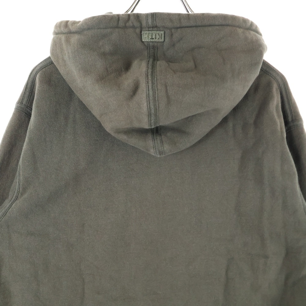 KITH(キス) SPLINTERED LOGO HOODIE スプリンタードロゴプリント プルオーバースウェットパーカー フーディ ブラウン KH2296