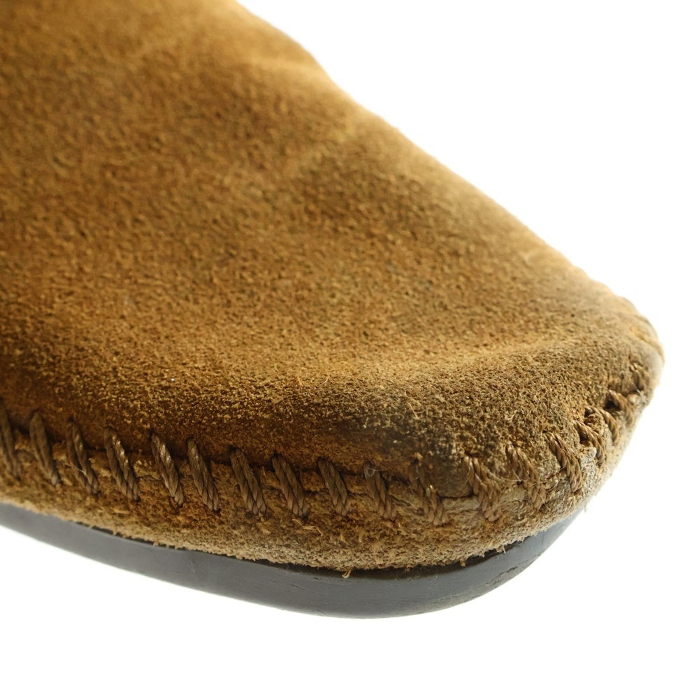 Minnetonka(ミネトンカ) HI TOP BACK ZIP BOOT ハイトップ バックジップアップ スウェードレザー ウェスタンショートブーツ ブラウン