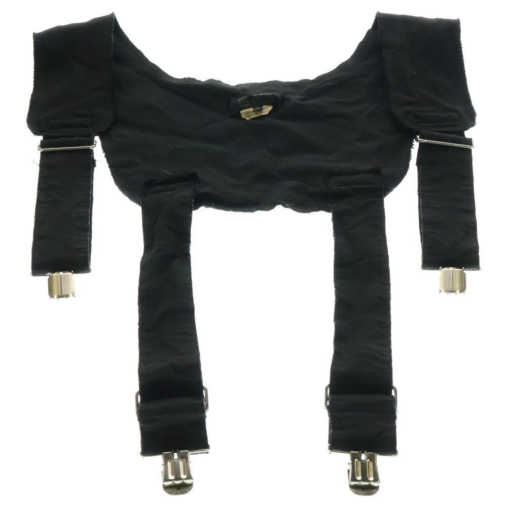 BLACK COMME des GARCONS(ブラックコムデギャルソン) 19SS AD2020 ポリ縮絨 サスペンダー付き ハーネス ブラック 1C-V003