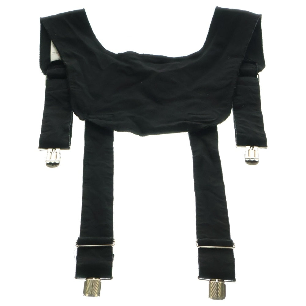 BLACK COMME des GARCONS(ブラックコムデギャルソン) 19SS AD2020 ポリ縮絨 サスペンダー付き ハーネス ブラック 1C-V003