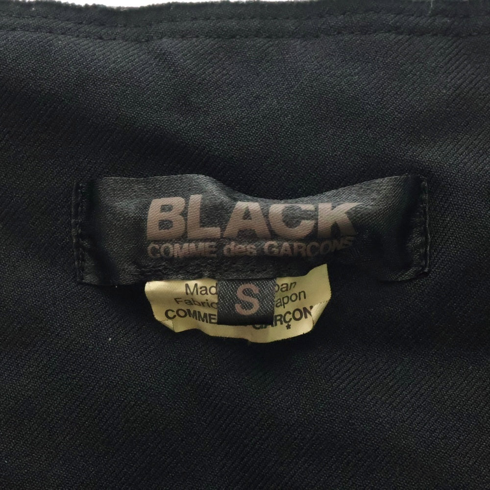 BLACK COMME des GARCONS(ブラックコムデギャルソン) 19SS AD2020 ポリ縮絨 サスペンダー付き ハーネス ブラック 1C-V003