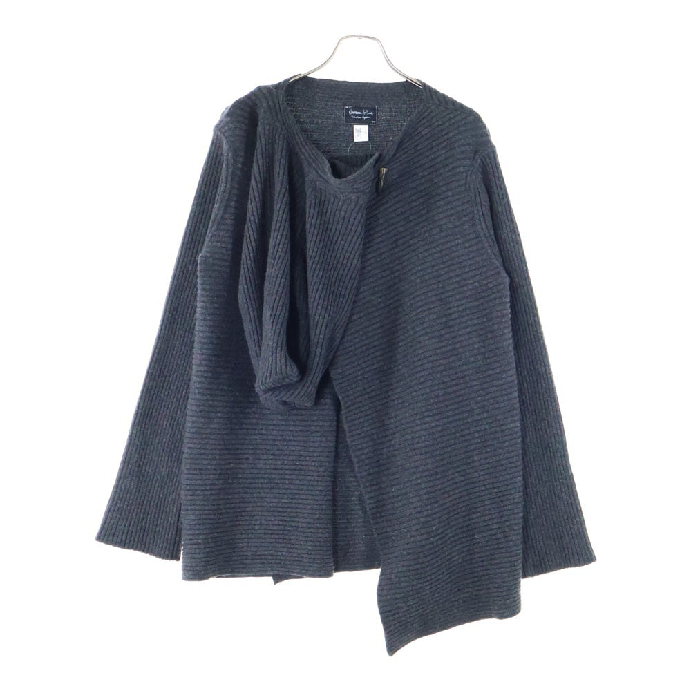 NUMBER (N)INE(ナンバーナイン) 06AW NOIR期 カシミヤニット フーデッドセーター グレー F06-NK012