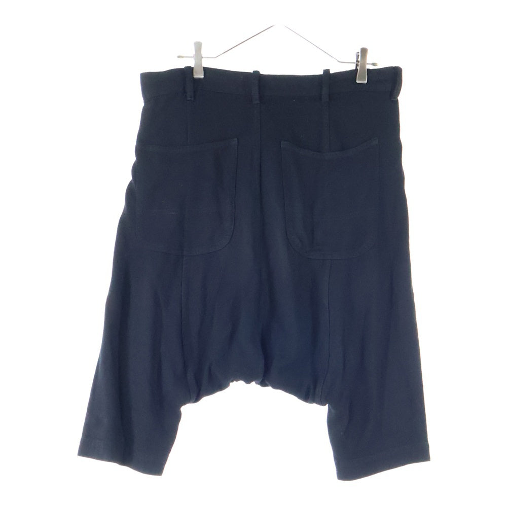 COMME des GARCONS HOMME PLUS(コムデギャルソンオムプリュス) 08SS AD2007 レーヨン サルエル ショートパンツ ブラック PA-P026