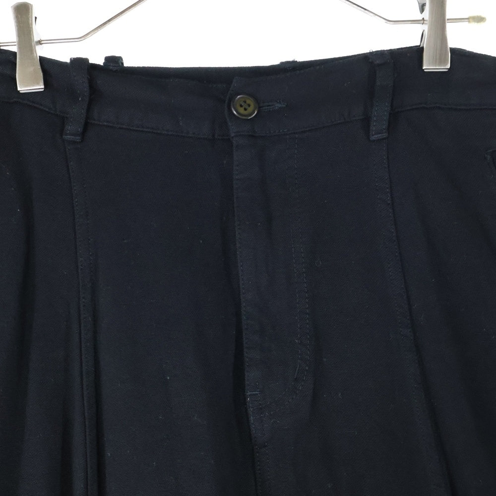 COMME des GARCONS HOMME PLUS(コムデギャルソンオムプリュス) 08SS AD2007 レーヨン サルエル ショートパンツ ブラック PA-P026