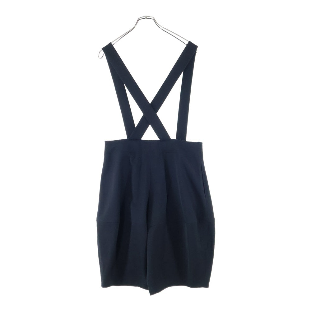 COMME des GARCONS(コムデギャルソン) 15SS AD2014 ウエストカットオフデザイン ウール サロペット ブラック GO-U004