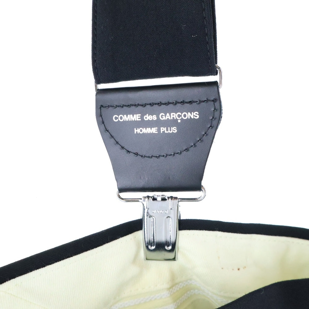 COMME des GARCONS HOMME PLUS(コムデギャルソンオムプリュス) 21SS AD2020 アシンメトリー サスペンダー ショート ウールパンツ ブラック PG-P052