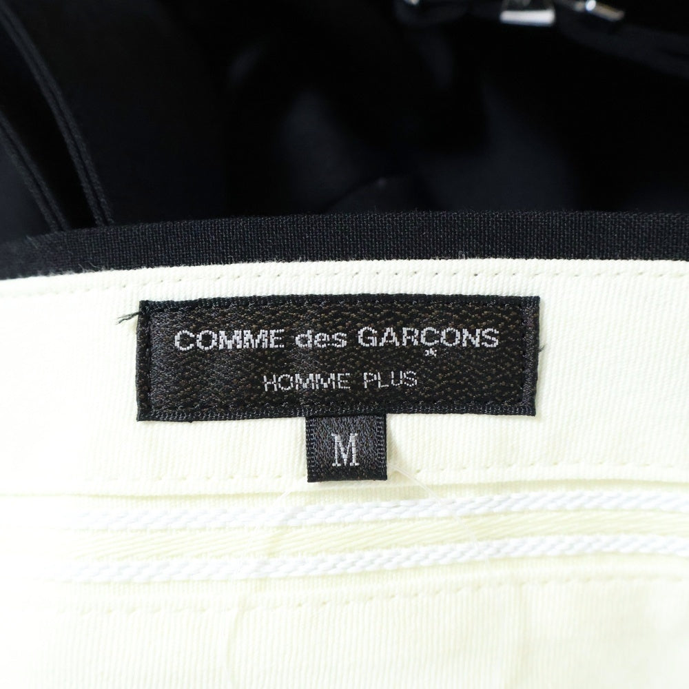 COMME des GARCONS HOMME PLUS(コムデギャルソンオムプリュス) 21SS AD2020 アシンメトリー サスペンダー ショート ウールパンツ ブラック PG-P052