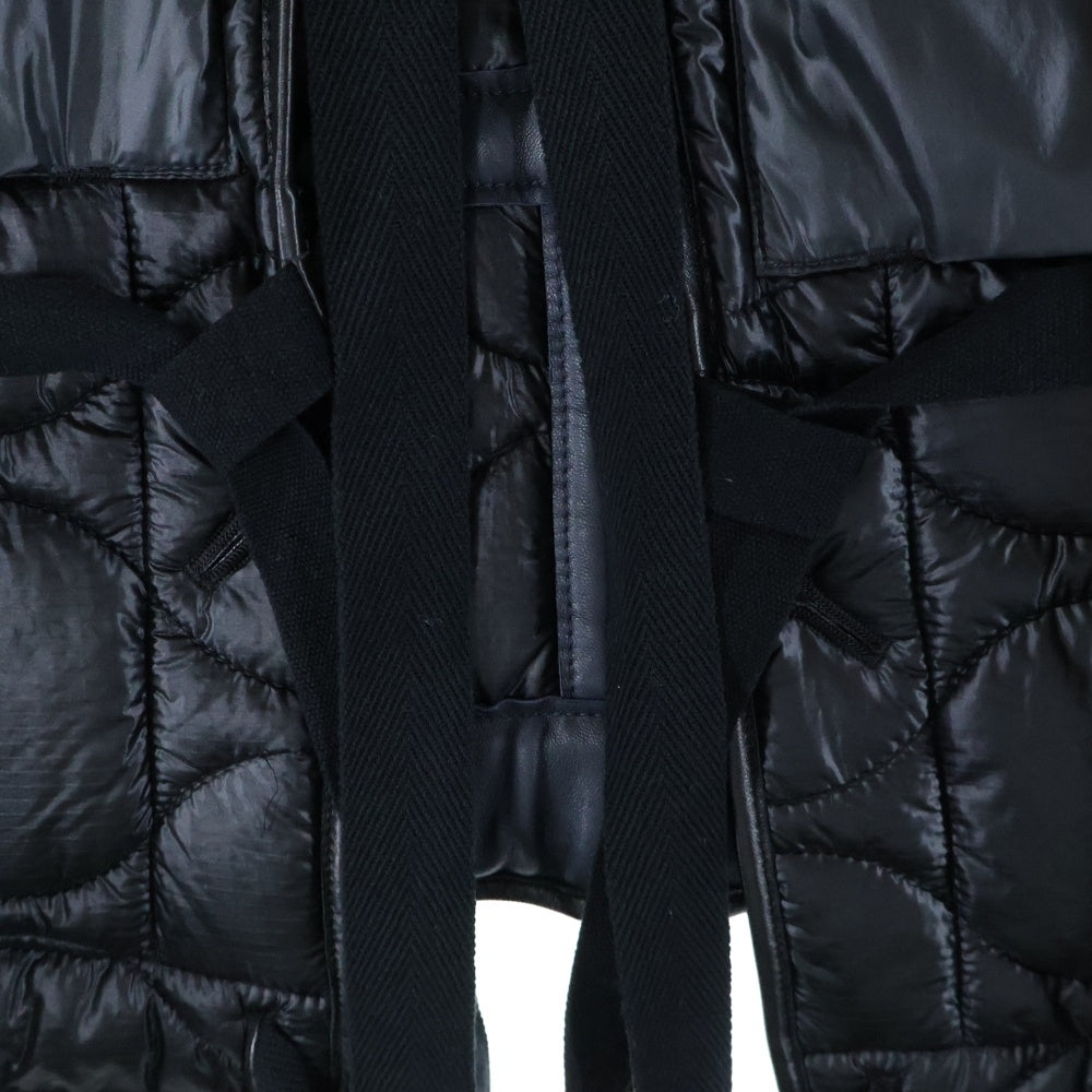 TAKAHIROMIYASHITA The SoloIst.(タカヒロミヤシタザソロイスト) 17AW レザー切替 キルティング ライナージャケット ブラック sj.0025AW17