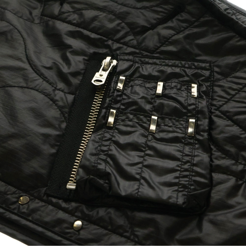 TAKAHIROMIYASHITA The SoloIst.(タカヒロミヤシタザソロイスト) ハンガーカバーデザイン ナイロン ショルダージャケット ブラック sj.0031SS21