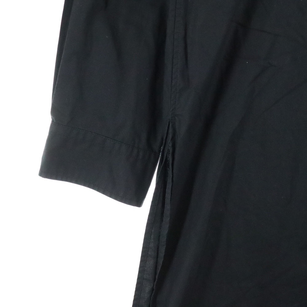 Y-3(ワイスリー) 18SS バッグロゴプリント 長袖 ロング シャツ ブラック CY6859